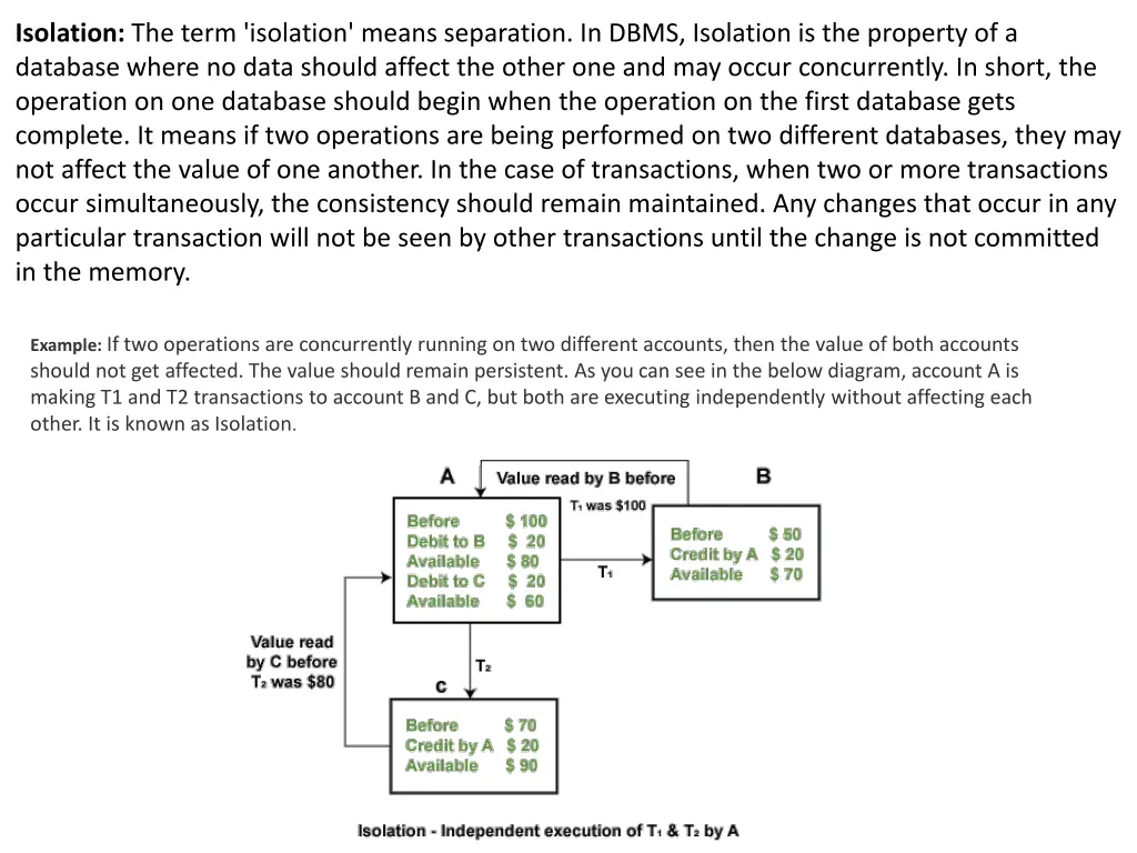 isolation the term isolation means separation