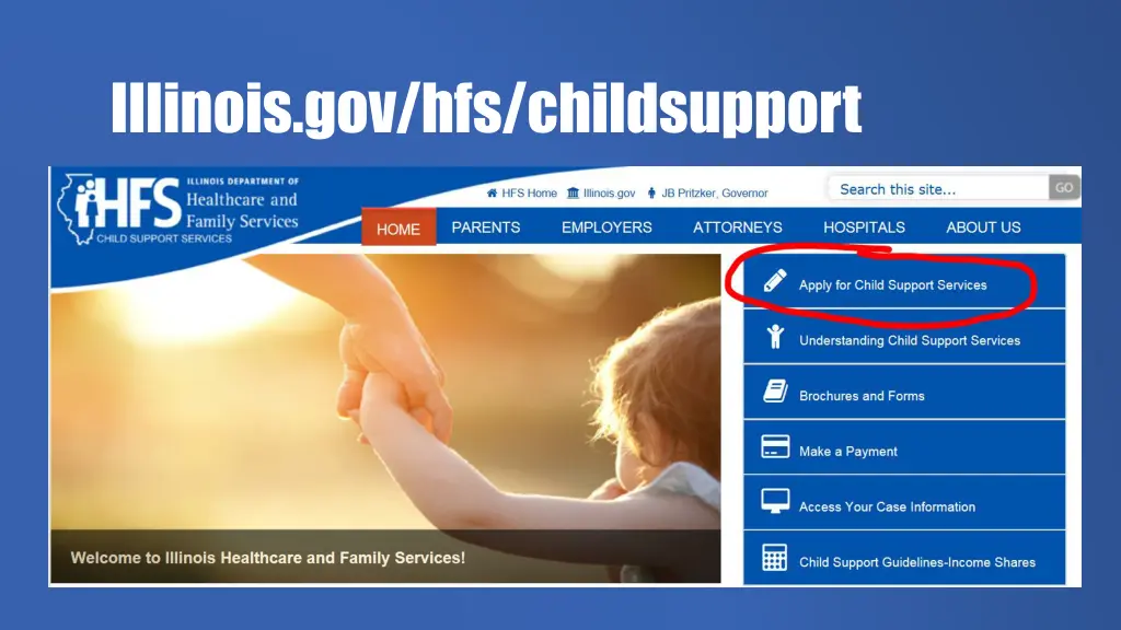 illinois gov hfs childsupport