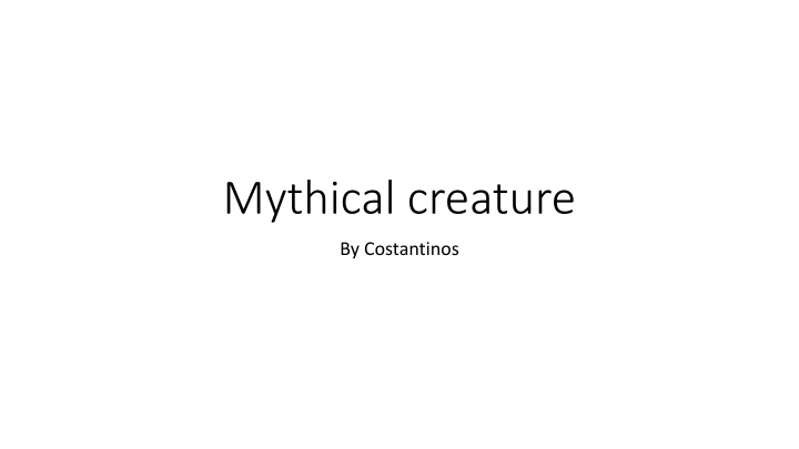 mythical creature