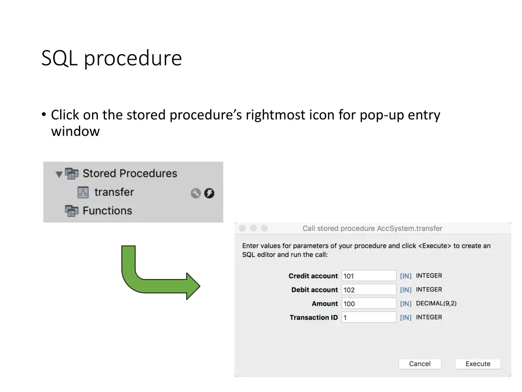 sql procedure 3