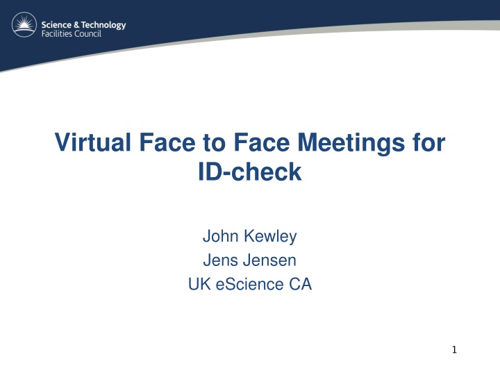 virtual face to face meetings for id check