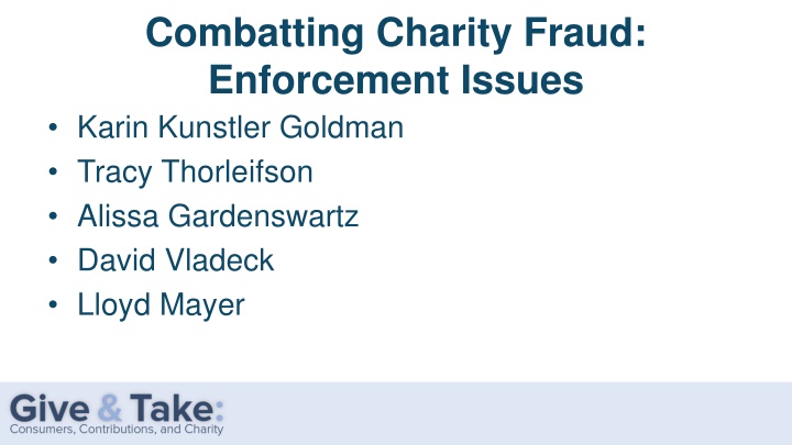 combatting charity fraud enforcement issues karin