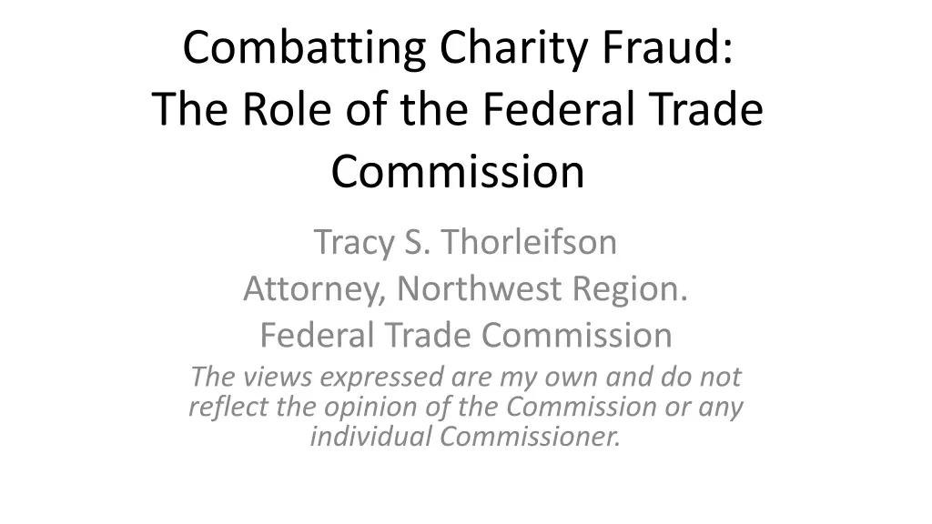 combatting charity fraud the role of the federal