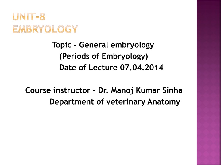 unit 8 embryology