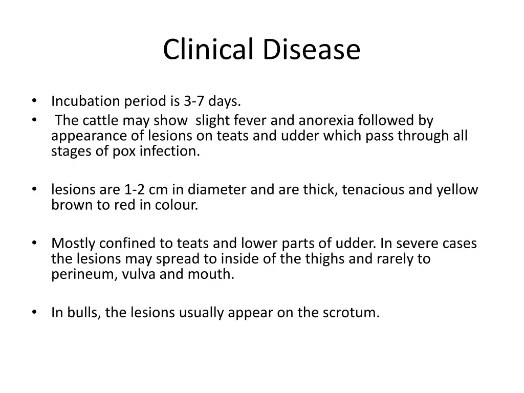 clinical disease