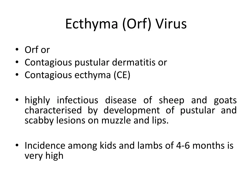 ecthyma orf virus