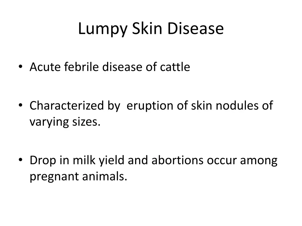 lumpy skin disease