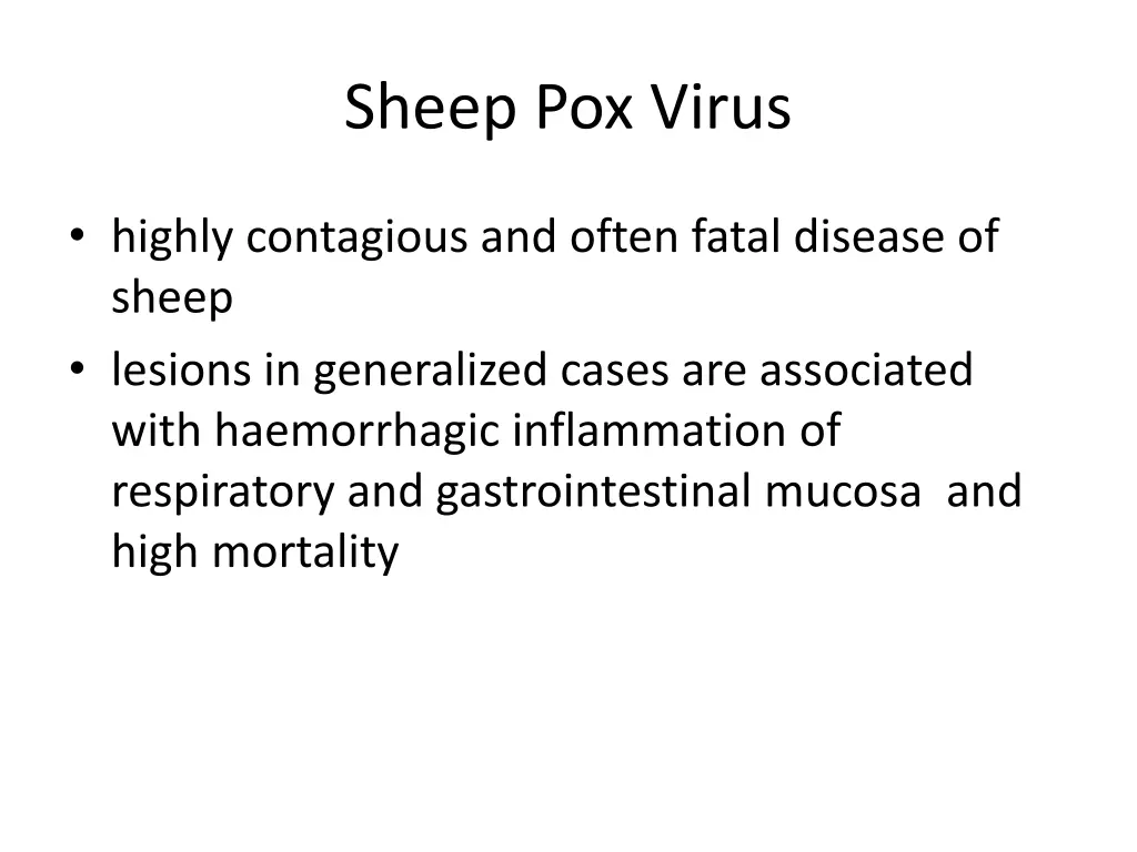 sheep pox virus