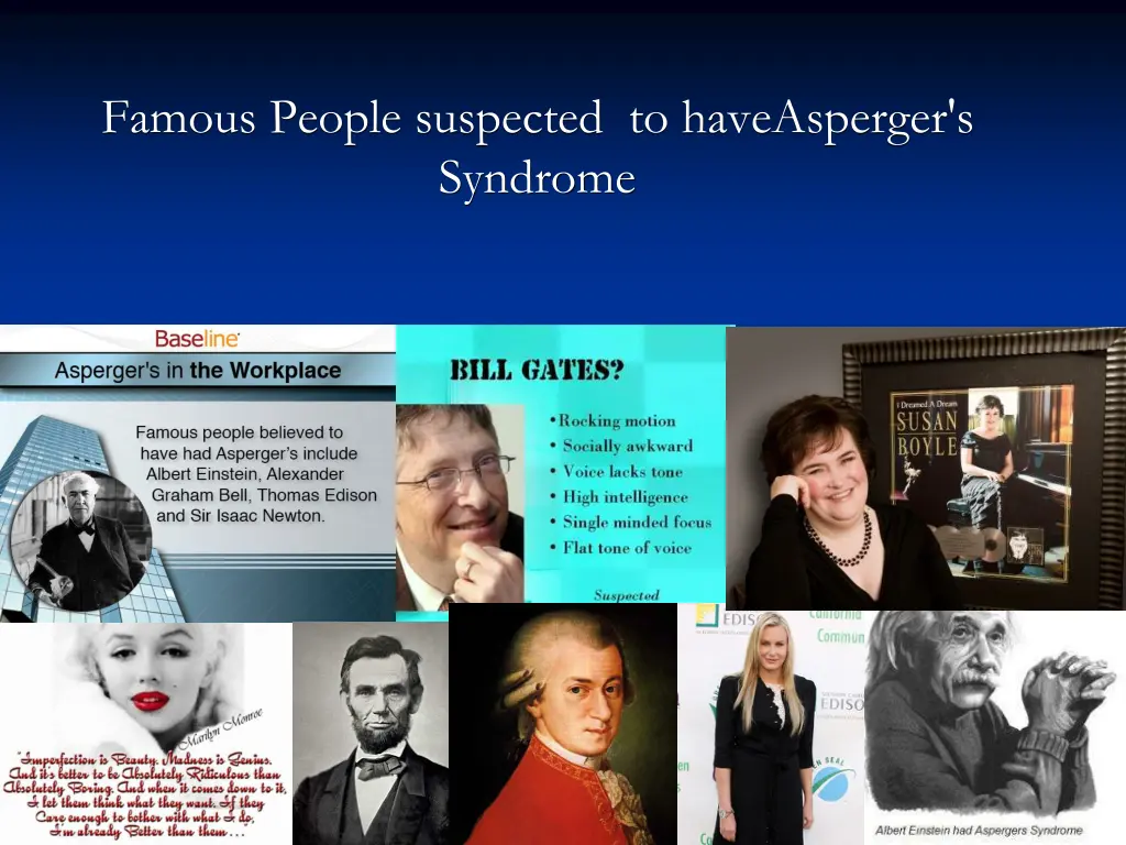 famous people suspected to haveasperger s syndrome