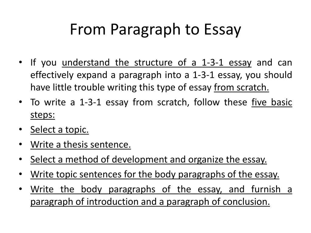 from paragraph to essay 3