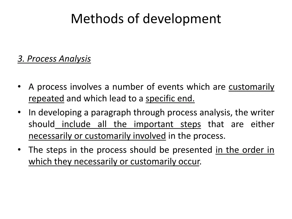 methods of development 2