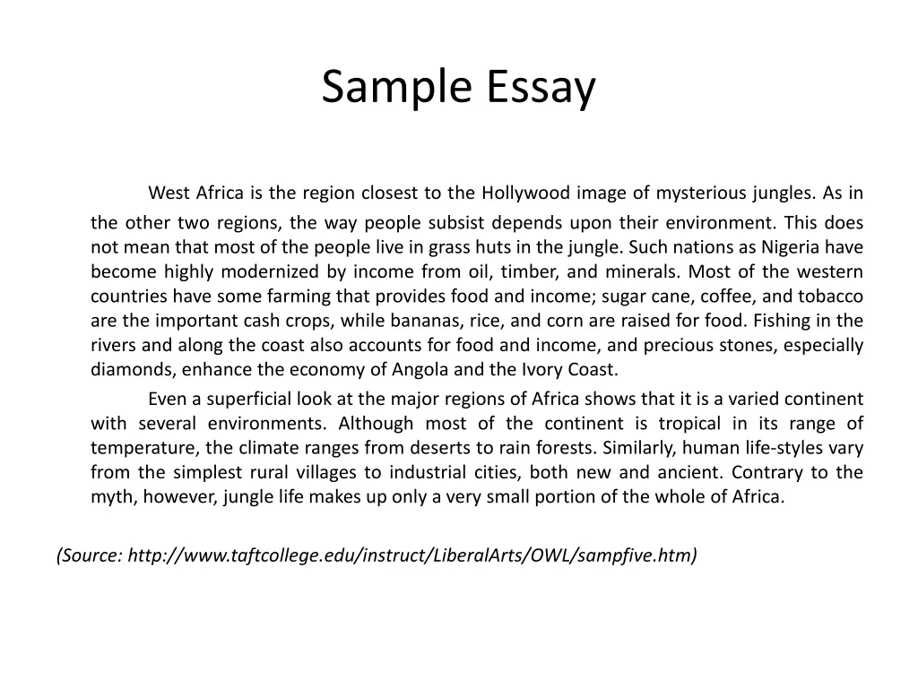 sample essay 1