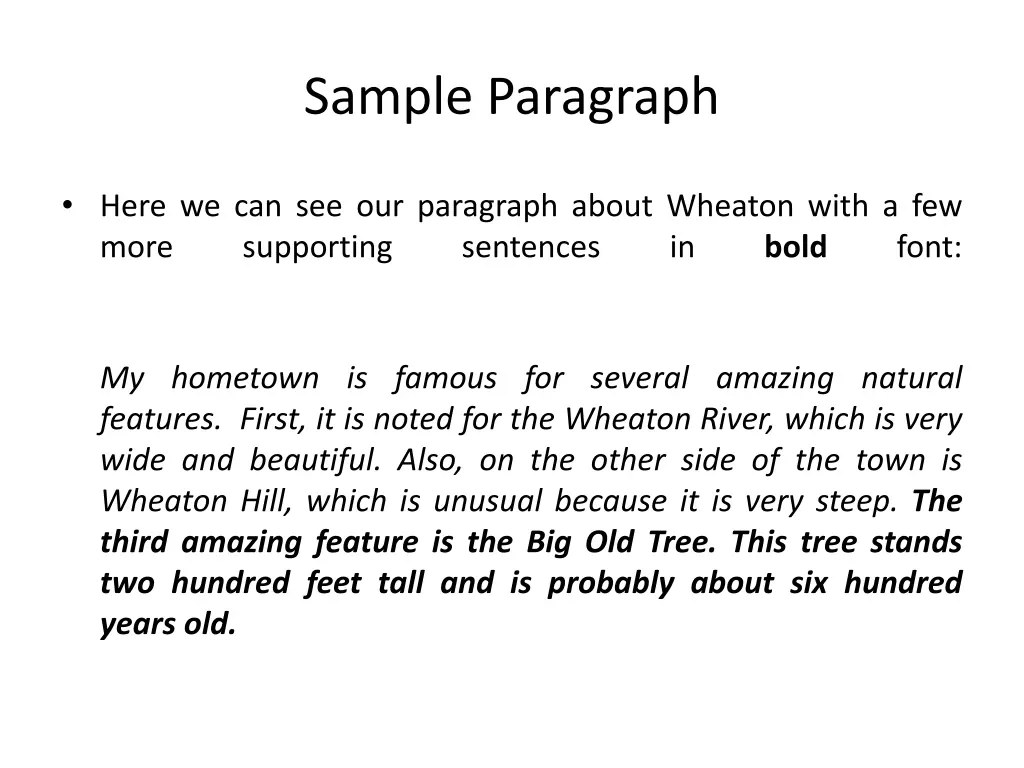 sample paragraph 1