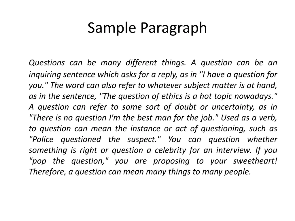 sample paragraph 6