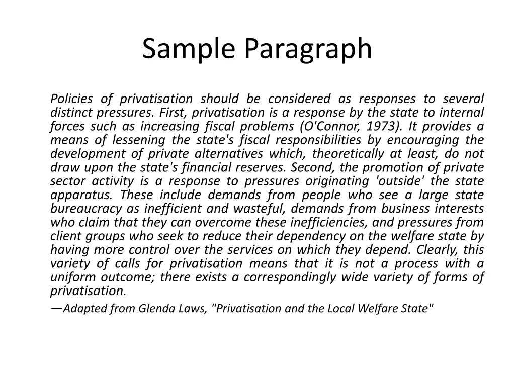 sample paragraph 8