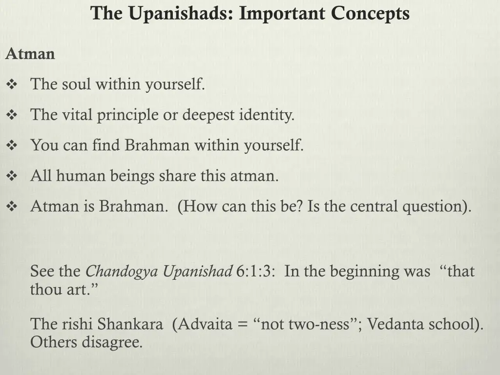 the upanishads important concepts 1