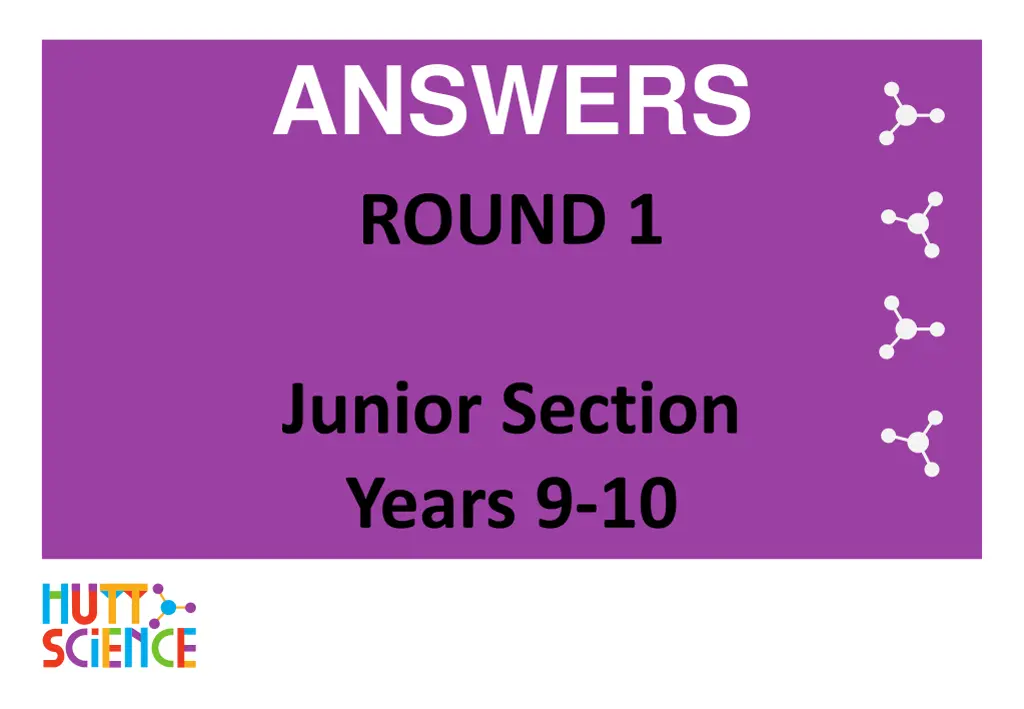 answers round 1