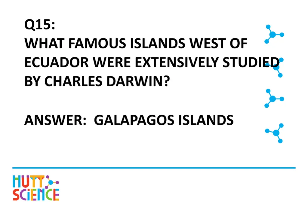 q15 what famous islands west of ecuador were