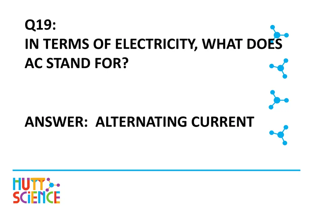 q19 in terms of electricity what does ac stand for