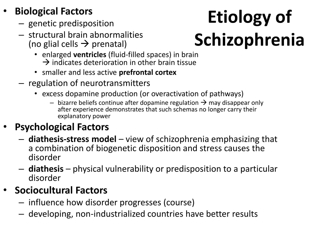 biological factors genetic predisposition