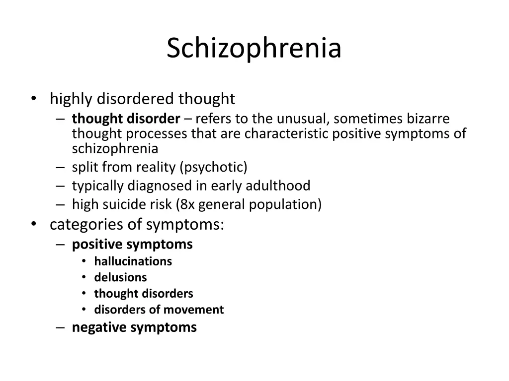 schizophrenia