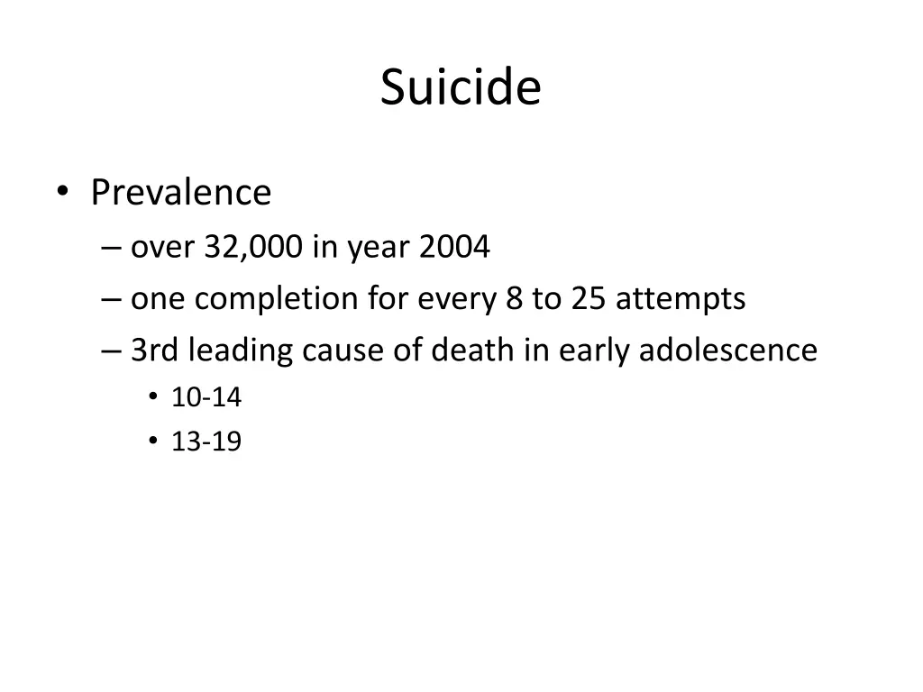 suicide