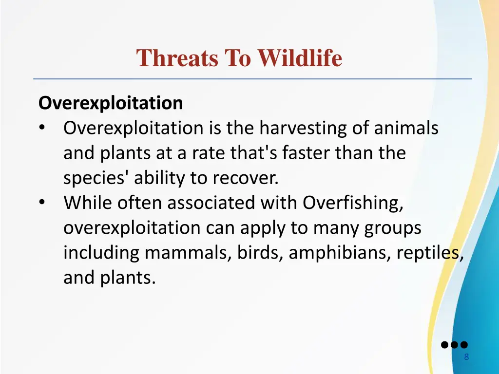 threats to wildlife 2