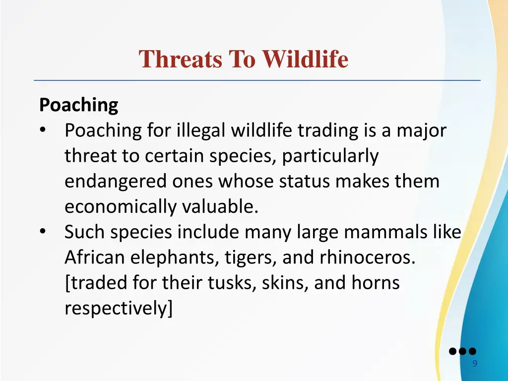 threats to wildlife 3