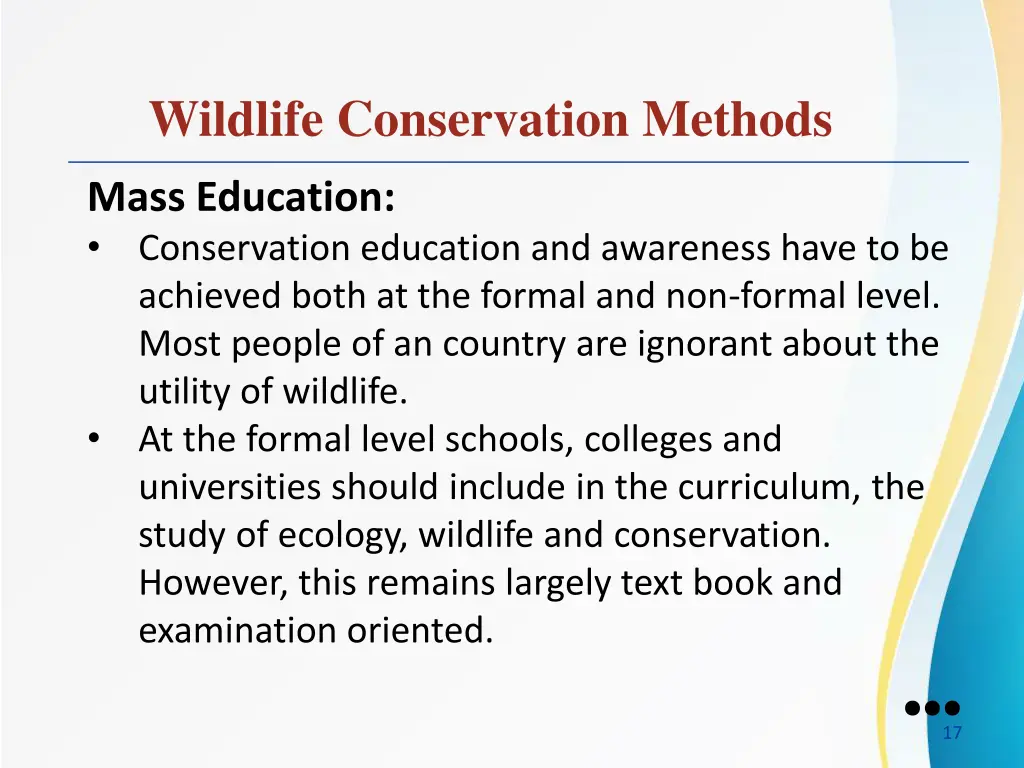 wildlife conservation methods 2