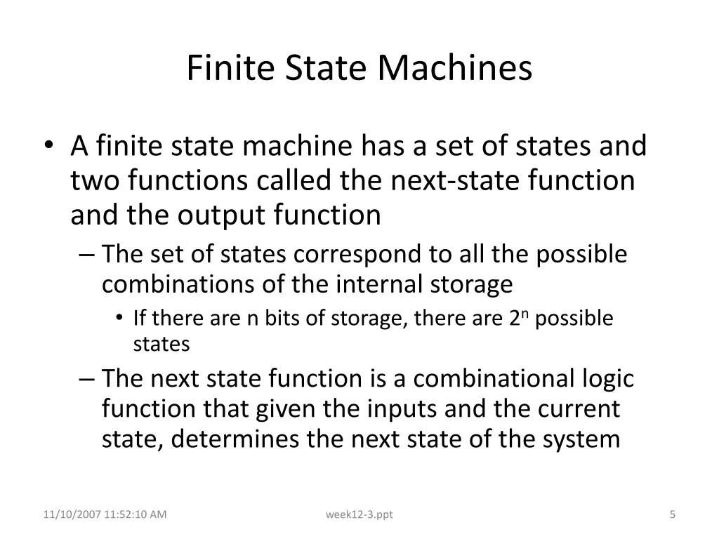 finite state machines