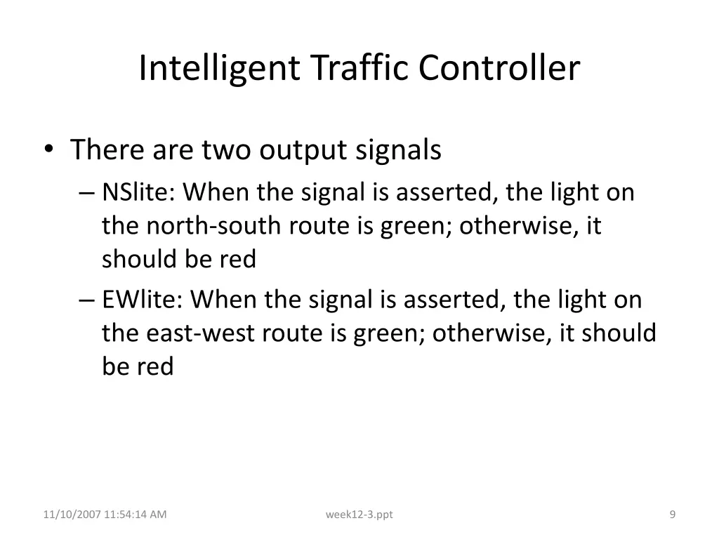 intelligent traffic controller