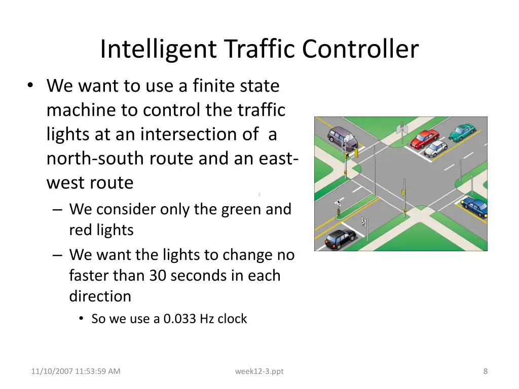 intelligent traffic controller we want