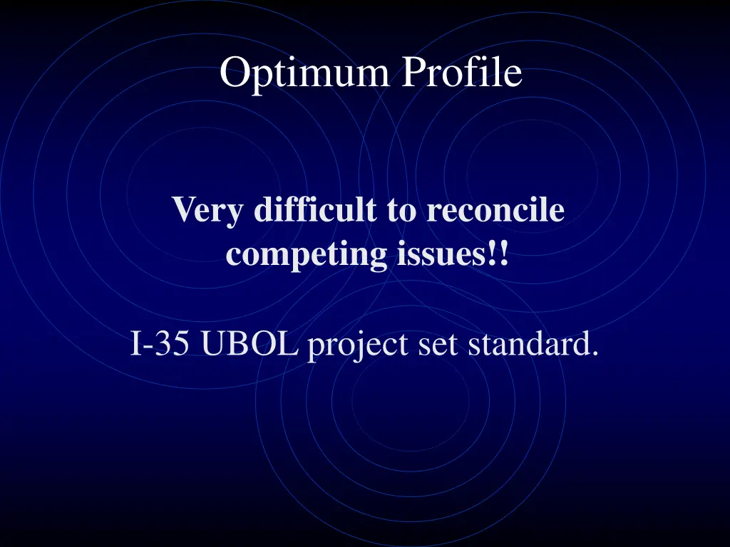 optimum profile 1