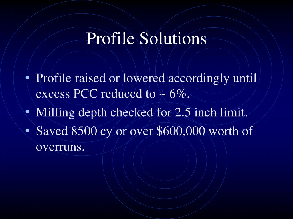 profile solutions 3