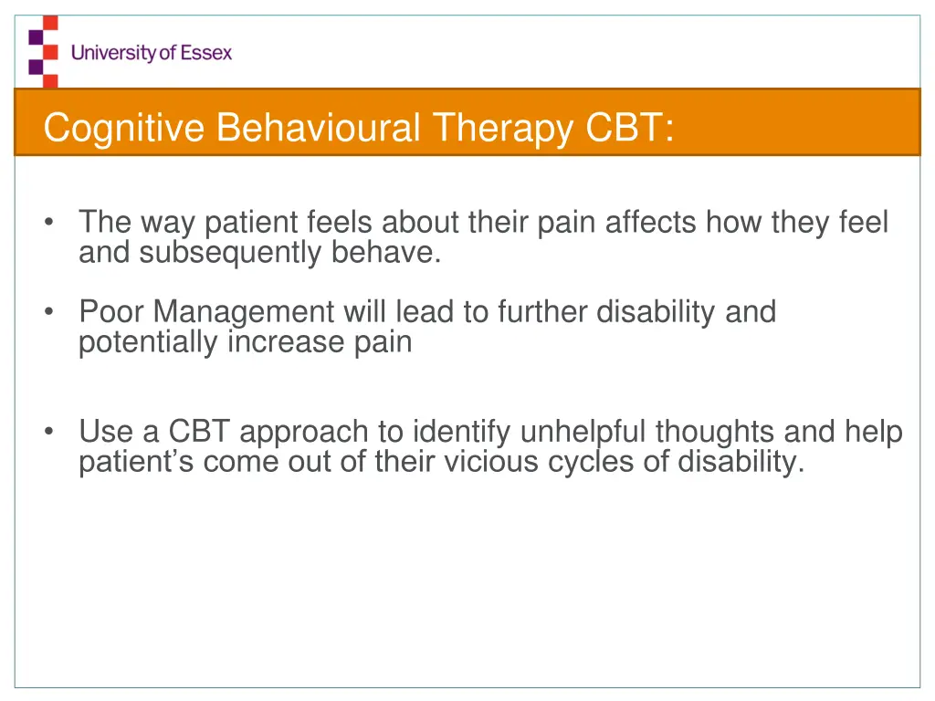 cognitive behavioural therapy cbt