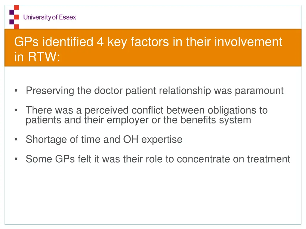 gps identified 4 key factors in their involvement