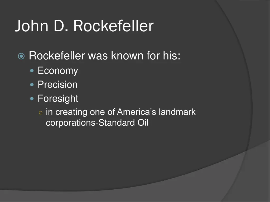 john d rockefeller