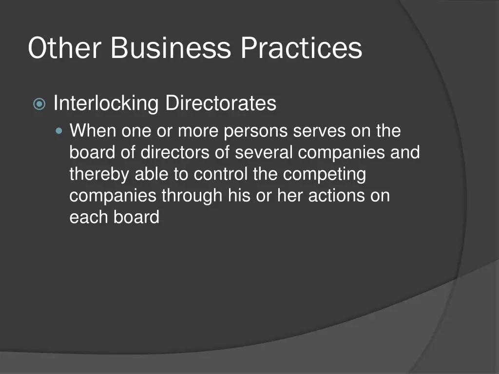 other business practices 2