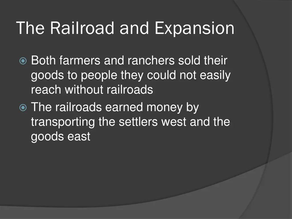 the railroad and expansion 2