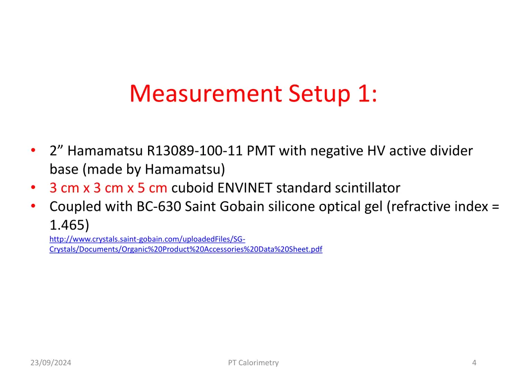 measurement setup 1