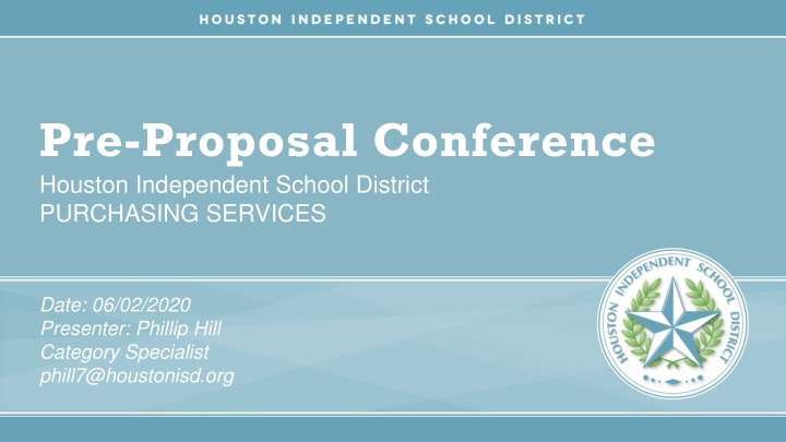 pre proposal conference houston independent