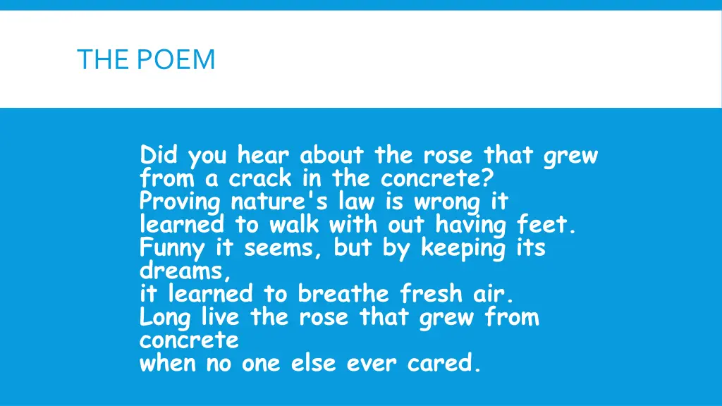 the poem