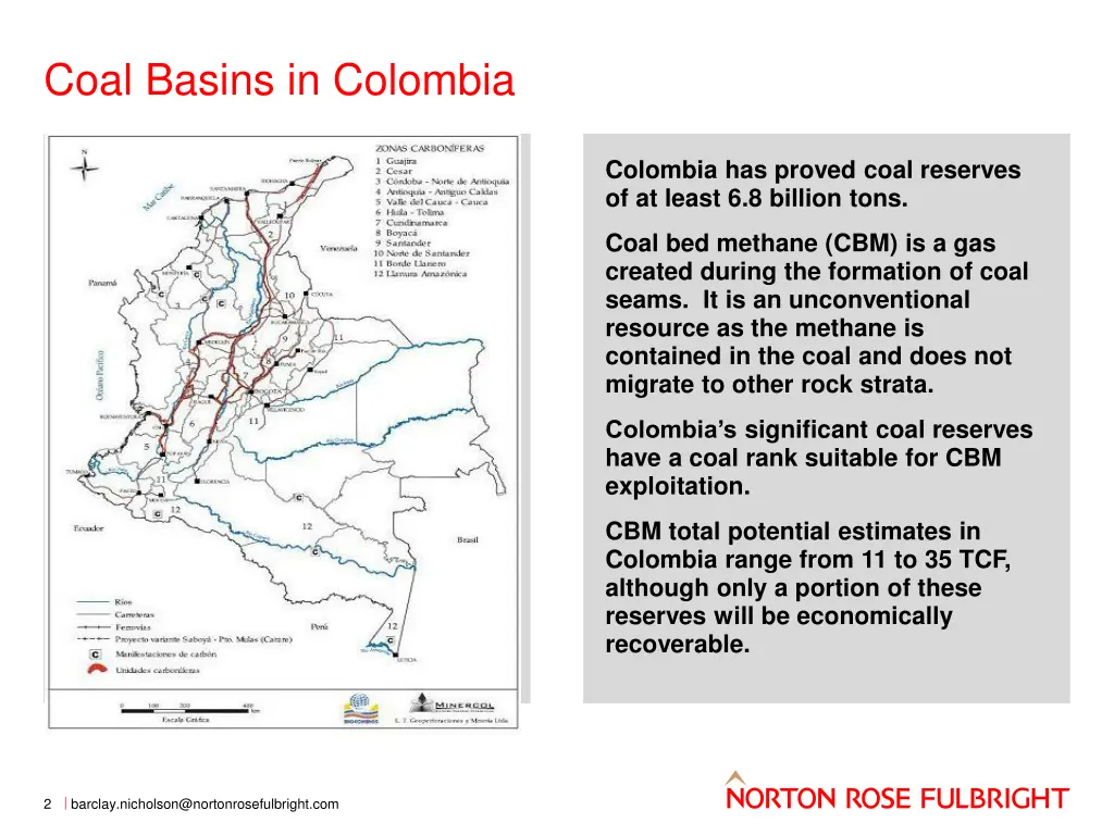 coal basins in colombia