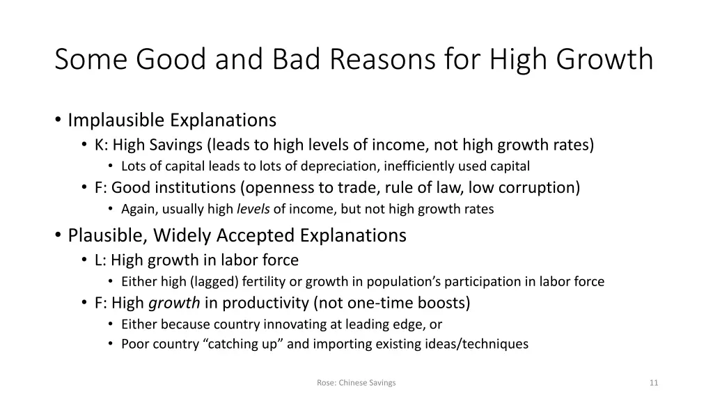 some good and bad reasons for high growth