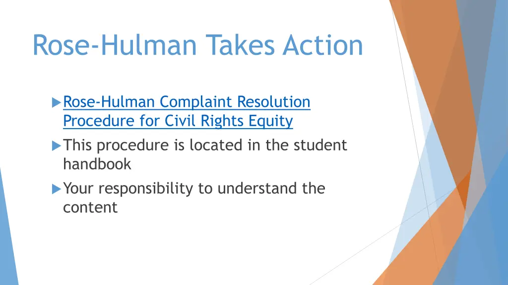 rose hulman takes action 1