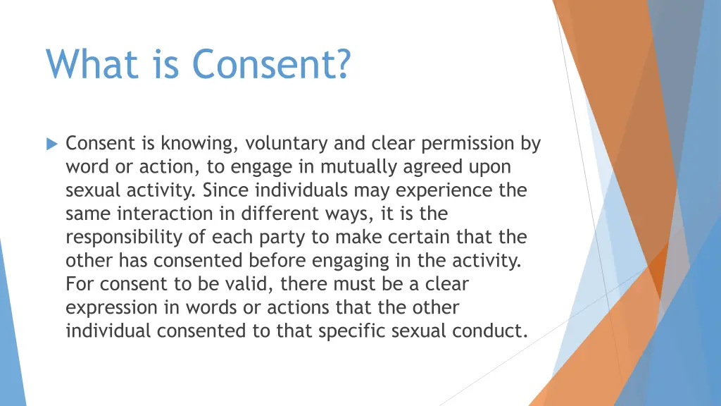 what is consent