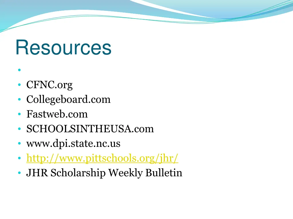 resources