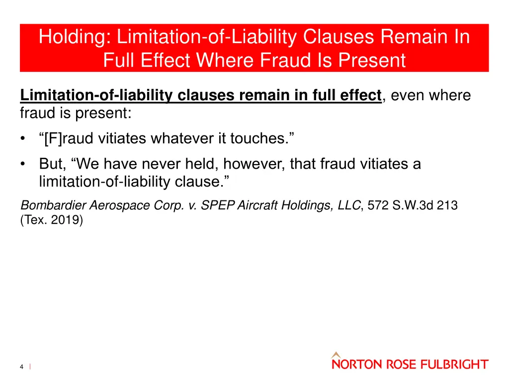 holding limitation of liability clauses remain