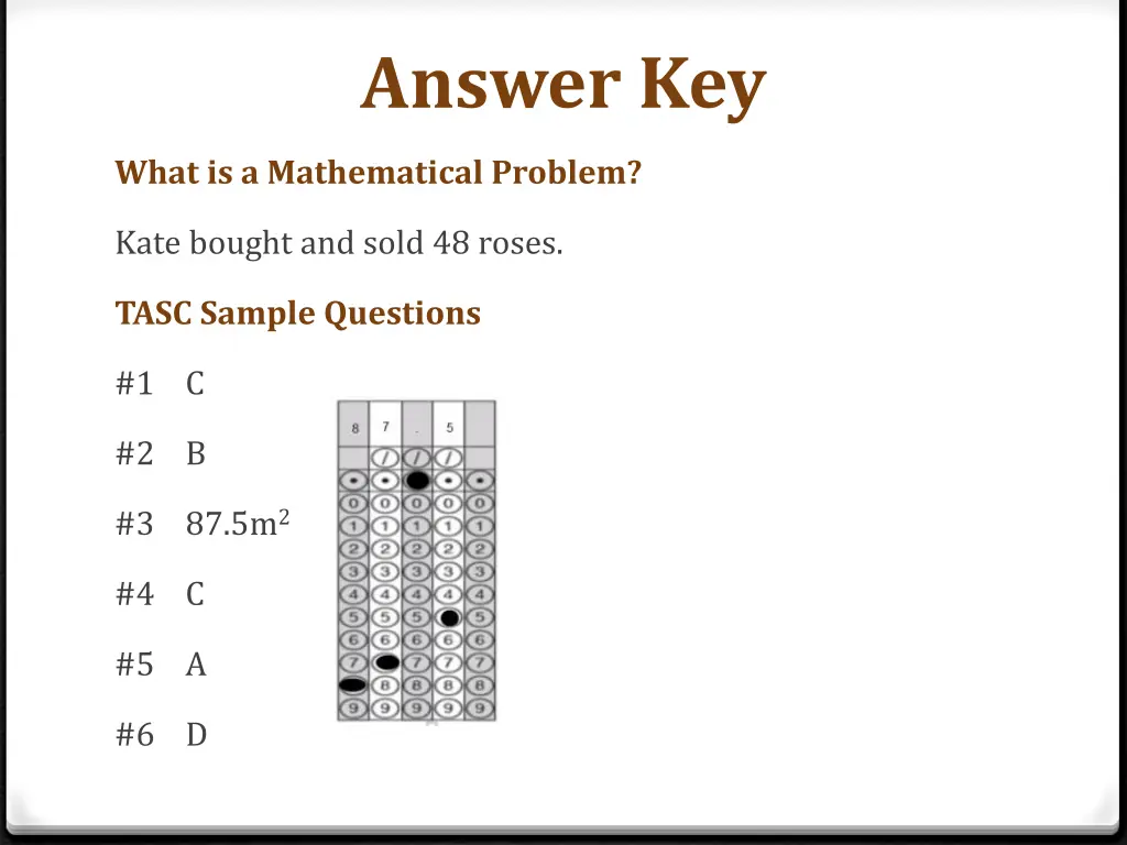 answer key