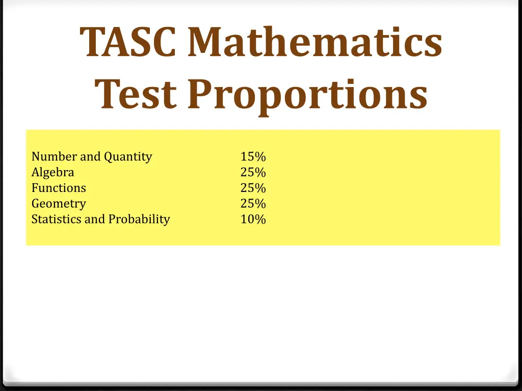 tasc mathematics test proportions